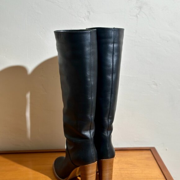 Banana Republic Knee High Black Leather Boots - Picture 2 of 6
